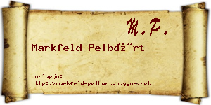 Markfeld Pelbárt névjegykártya